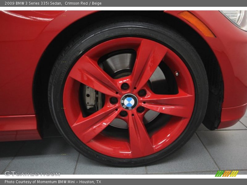 Crimson Red / Beige 2009 BMW 3 Series 335i Sedan