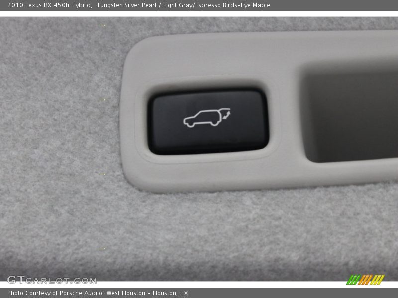 Tungsten Silver Pearl / Light Gray/Espresso Birds-Eye Maple 2010 Lexus RX 450h Hybrid