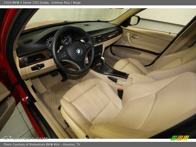 Crimson Red / Beige 2009 BMW 3 Series 335i Sedan