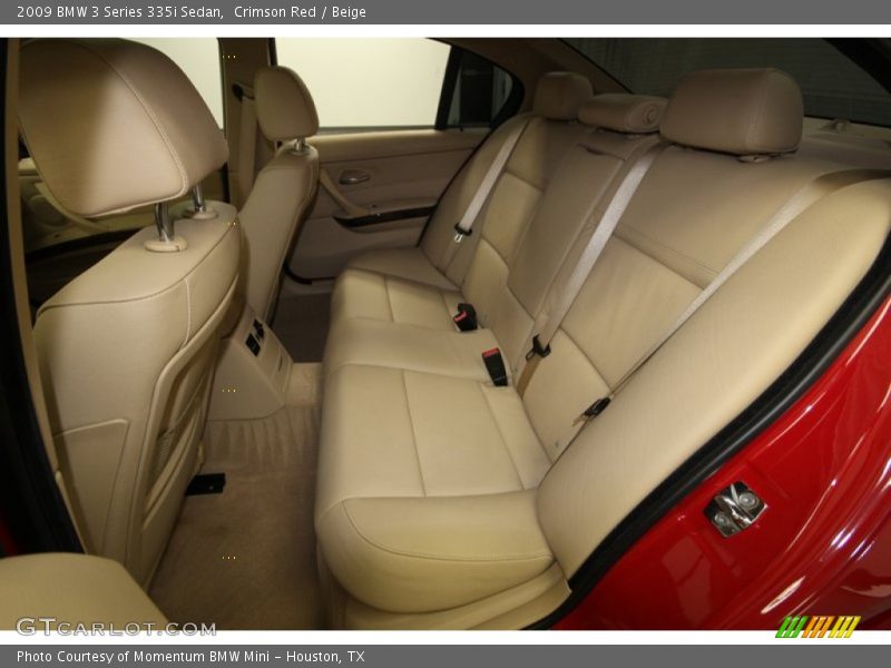 Crimson Red / Beige 2009 BMW 3 Series 335i Sedan