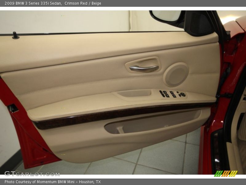 Crimson Red / Beige 2009 BMW 3 Series 335i Sedan