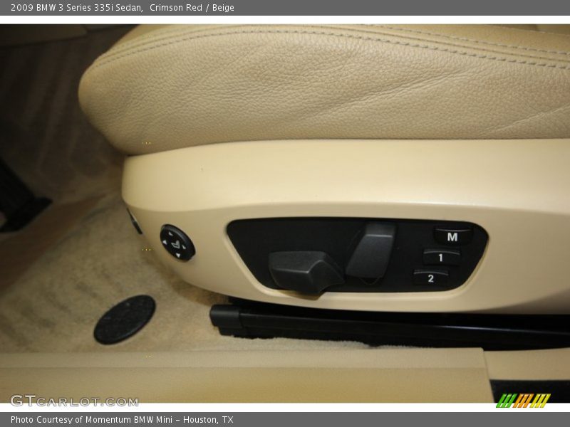 Crimson Red / Beige 2009 BMW 3 Series 335i Sedan