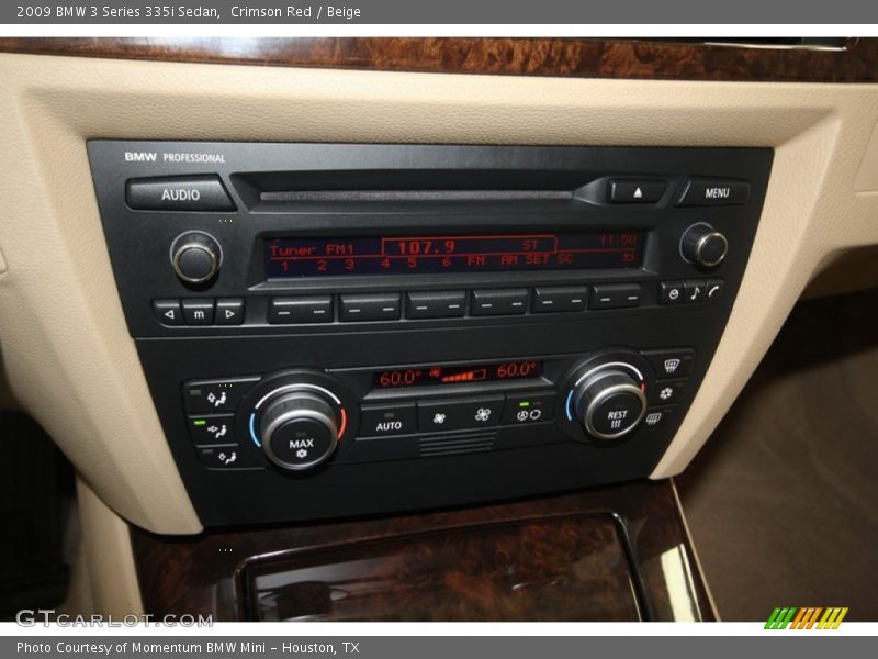 Crimson Red / Beige 2009 BMW 3 Series 335i Sedan
