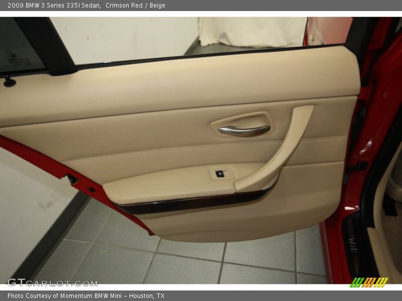Crimson Red / Beige 2009 BMW 3 Series 335i Sedan