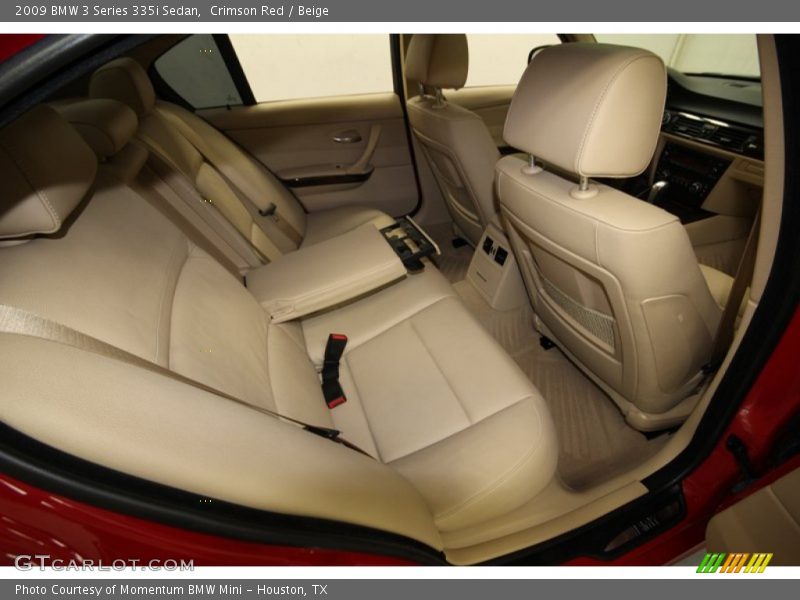 Crimson Red / Beige 2009 BMW 3 Series 335i Sedan