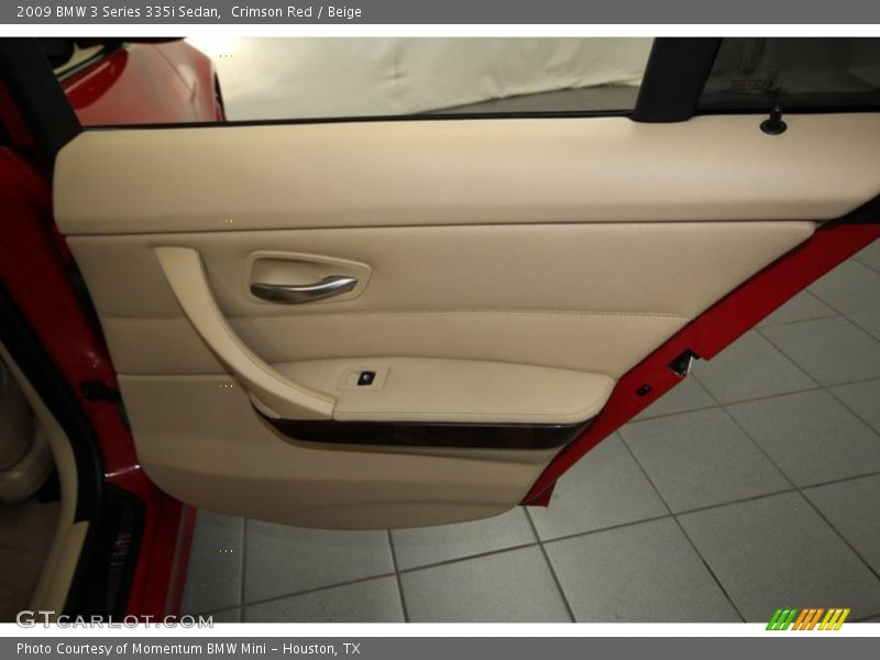 Crimson Red / Beige 2009 BMW 3 Series 335i Sedan
