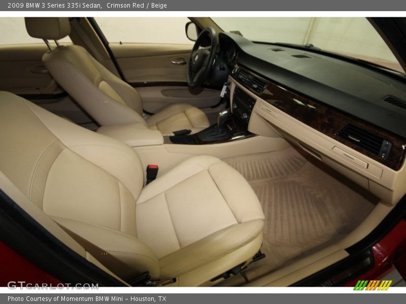 Crimson Red / Beige 2009 BMW 3 Series 335i Sedan