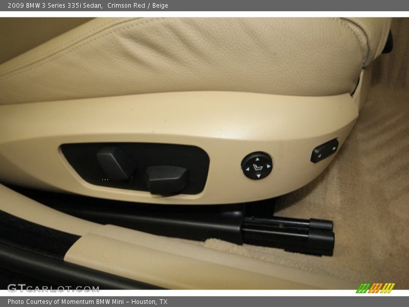 Crimson Red / Beige 2009 BMW 3 Series 335i Sedan