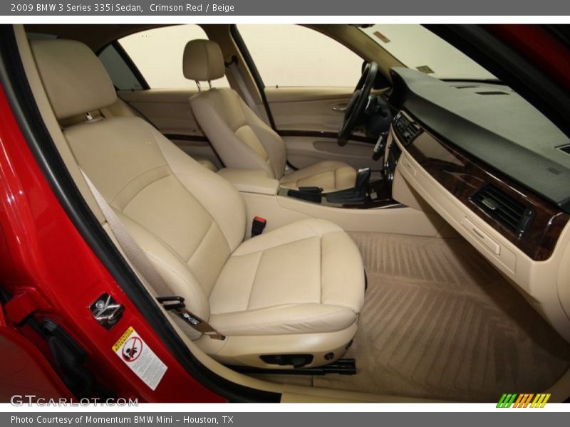 Crimson Red / Beige 2009 BMW 3 Series 335i Sedan