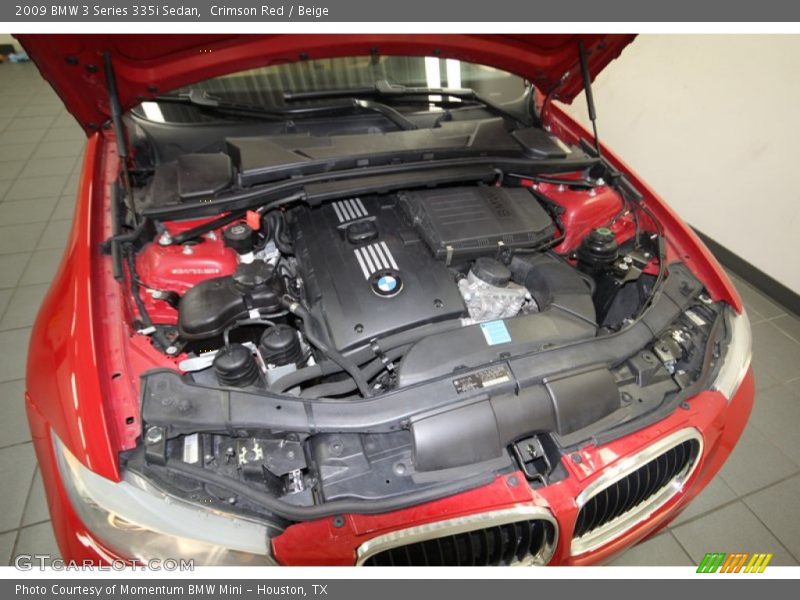 Crimson Red / Beige 2009 BMW 3 Series 335i Sedan