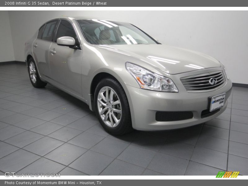 Desert Platinum Beige / Wheat 2008 Infiniti G 35 Sedan