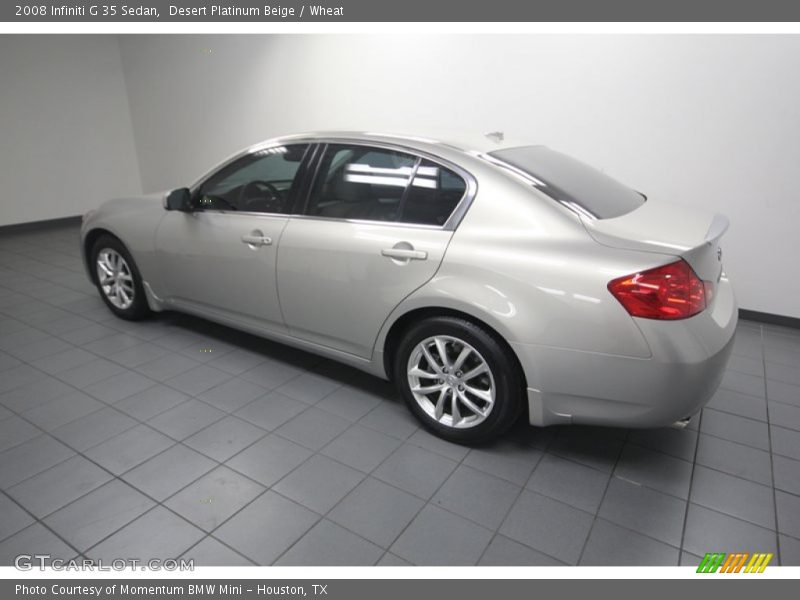 Desert Platinum Beige / Wheat 2008 Infiniti G 35 Sedan