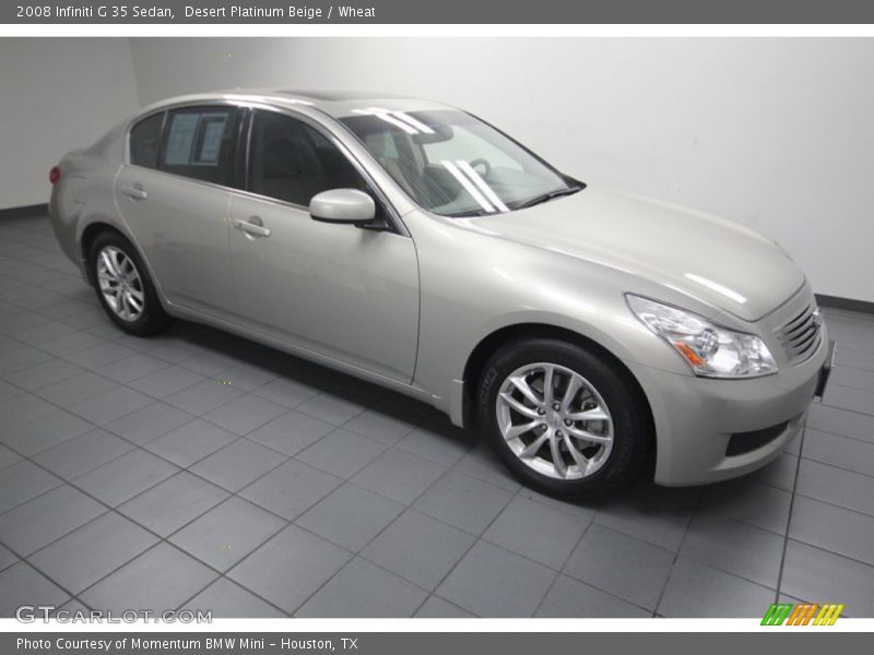 Desert Platinum Beige / Wheat 2008 Infiniti G 35 Sedan