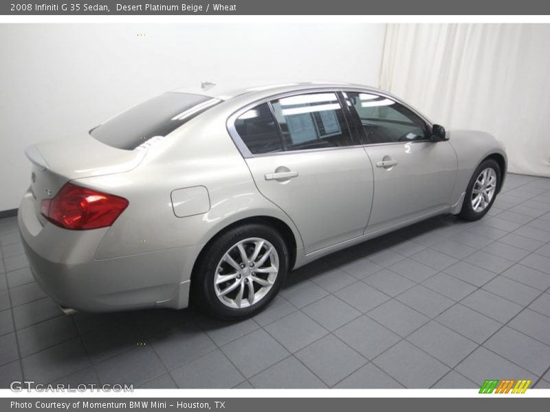 Desert Platinum Beige / Wheat 2008 Infiniti G 35 Sedan