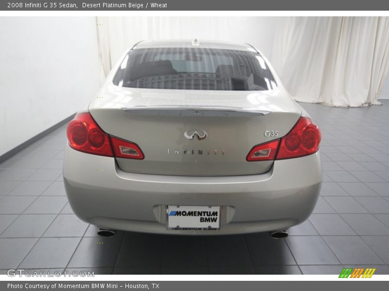 Desert Platinum Beige / Wheat 2008 Infiniti G 35 Sedan