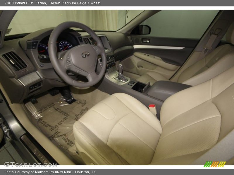 Desert Platinum Beige / Wheat 2008 Infiniti G 35 Sedan