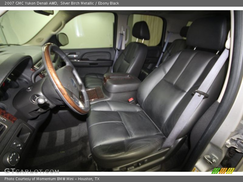 Silver Birch Metallic / Ebony Black 2007 GMC Yukon Denali AWD