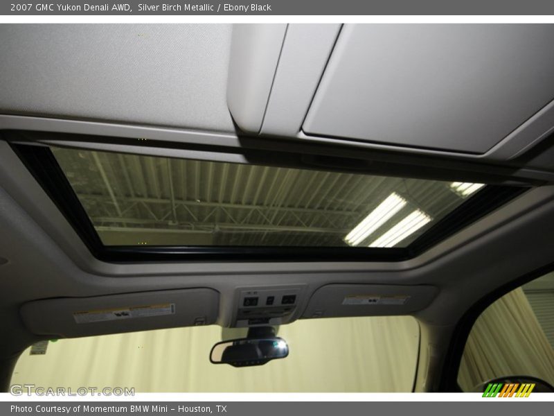 Silver Birch Metallic / Ebony Black 2007 GMC Yukon Denali AWD