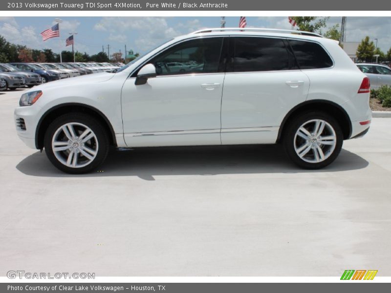 Pure White / Black Anthracite 2013 Volkswagen Touareg TDI Sport 4XMotion