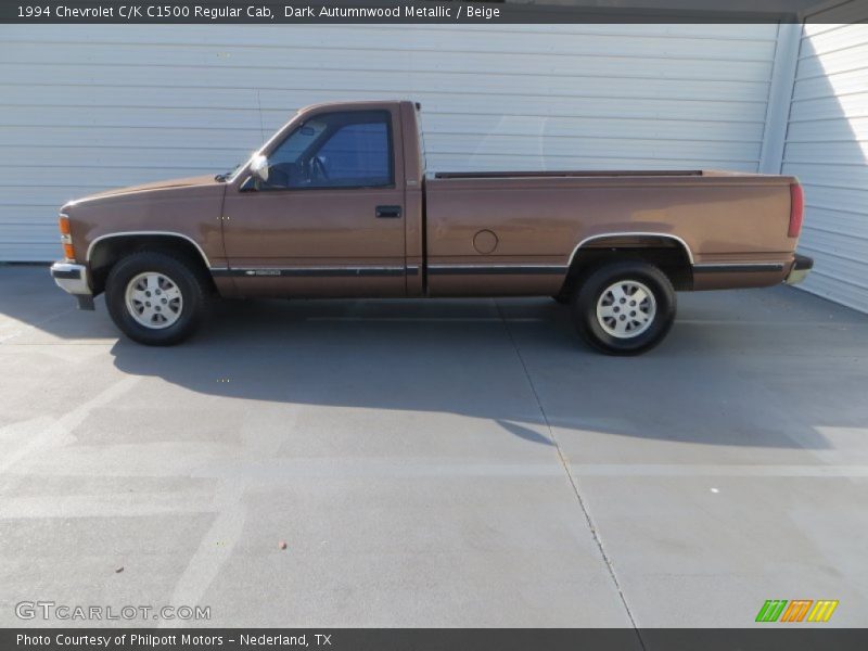 Dark Autumnwood Metallic / Beige 1994 Chevrolet C/K C1500 Regular Cab