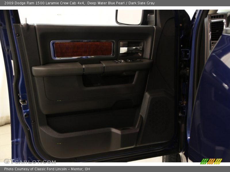Deep Water Blue Pearl / Dark Slate Gray 2009 Dodge Ram 1500 Laramie Crew Cab 4x4