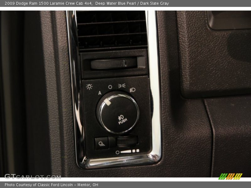 Deep Water Blue Pearl / Dark Slate Gray 2009 Dodge Ram 1500 Laramie Crew Cab 4x4