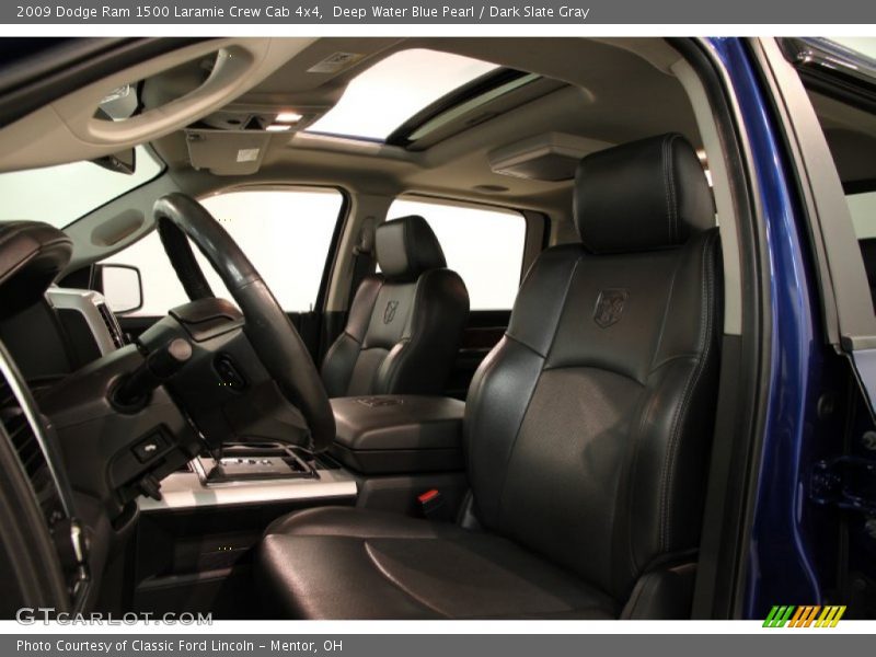 Deep Water Blue Pearl / Dark Slate Gray 2009 Dodge Ram 1500 Laramie Crew Cab 4x4