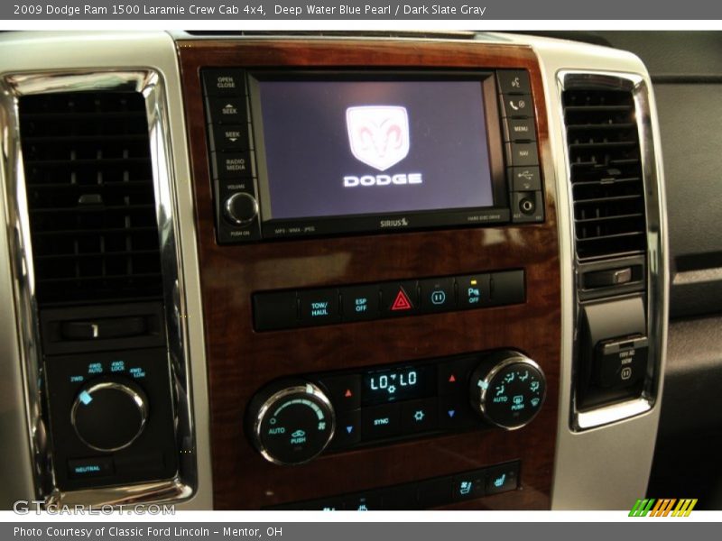 Deep Water Blue Pearl / Dark Slate Gray 2009 Dodge Ram 1500 Laramie Crew Cab 4x4