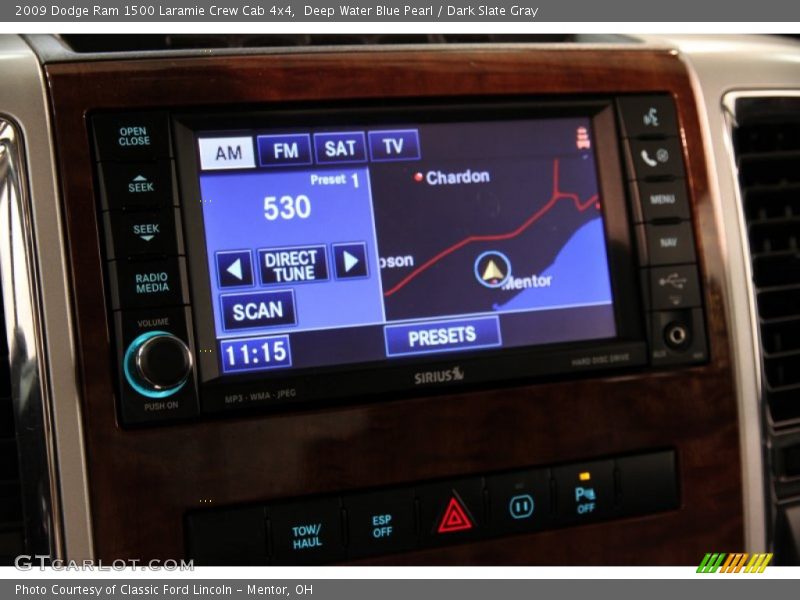 Deep Water Blue Pearl / Dark Slate Gray 2009 Dodge Ram 1500 Laramie Crew Cab 4x4