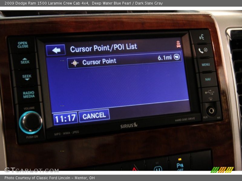 Deep Water Blue Pearl / Dark Slate Gray 2009 Dodge Ram 1500 Laramie Crew Cab 4x4