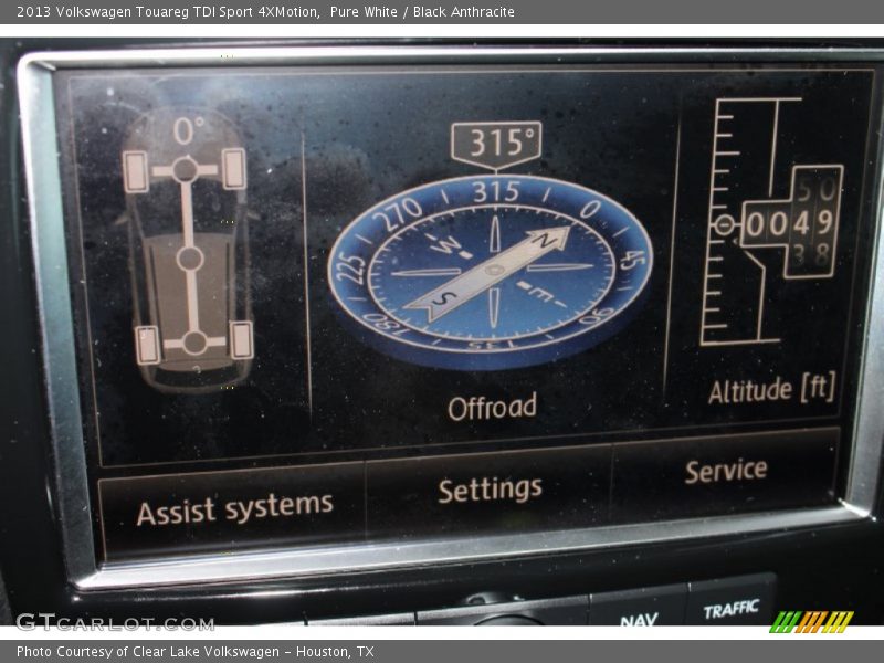 Pure White / Black Anthracite 2013 Volkswagen Touareg TDI Sport 4XMotion