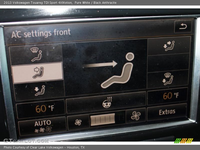 Pure White / Black Anthracite 2013 Volkswagen Touareg TDI Sport 4XMotion