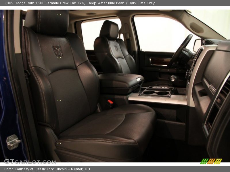 Deep Water Blue Pearl / Dark Slate Gray 2009 Dodge Ram 1500 Laramie Crew Cab 4x4