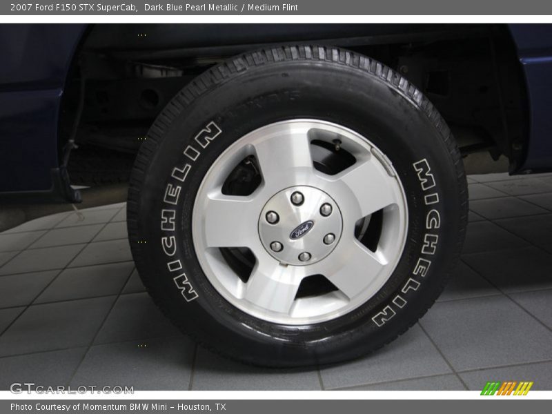 Dark Blue Pearl Metallic / Medium Flint 2007 Ford F150 STX SuperCab