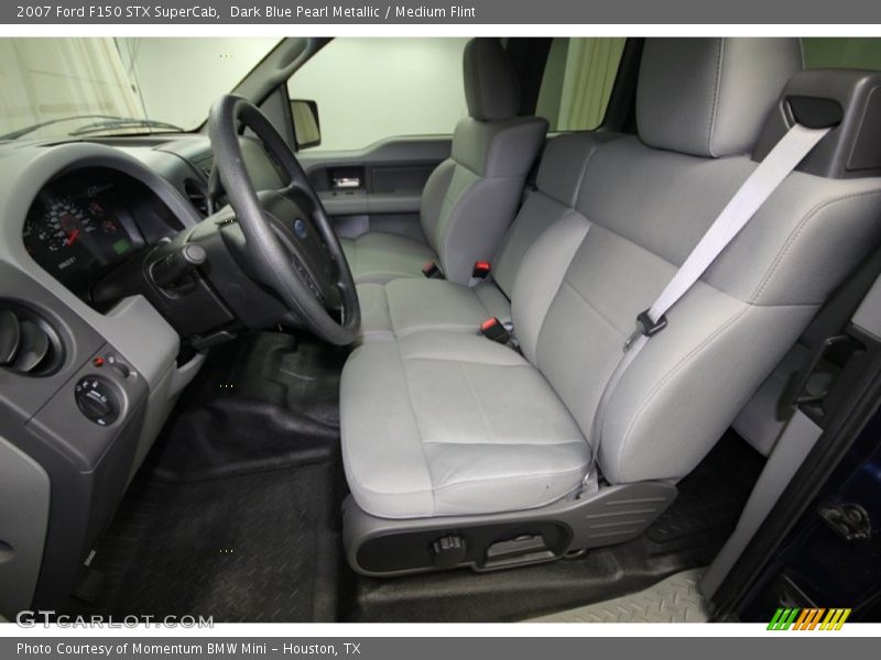 Dark Blue Pearl Metallic / Medium Flint 2007 Ford F150 STX SuperCab