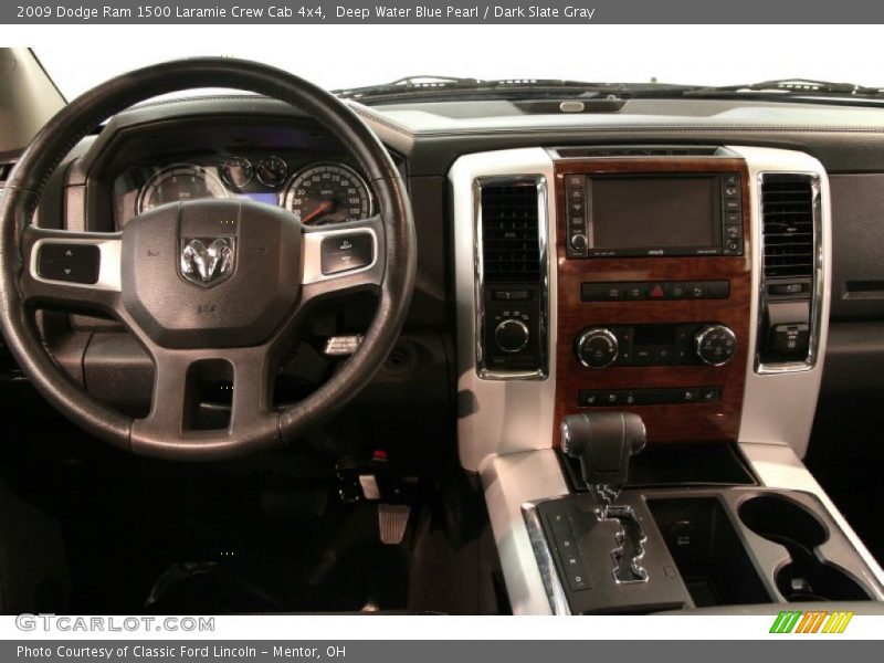 Deep Water Blue Pearl / Dark Slate Gray 2009 Dodge Ram 1500 Laramie Crew Cab 4x4