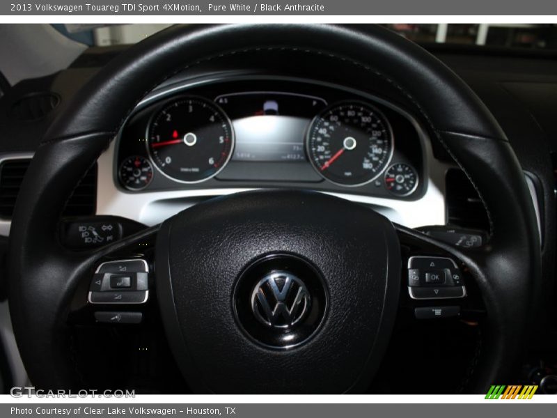 Pure White / Black Anthracite 2013 Volkswagen Touareg TDI Sport 4XMotion