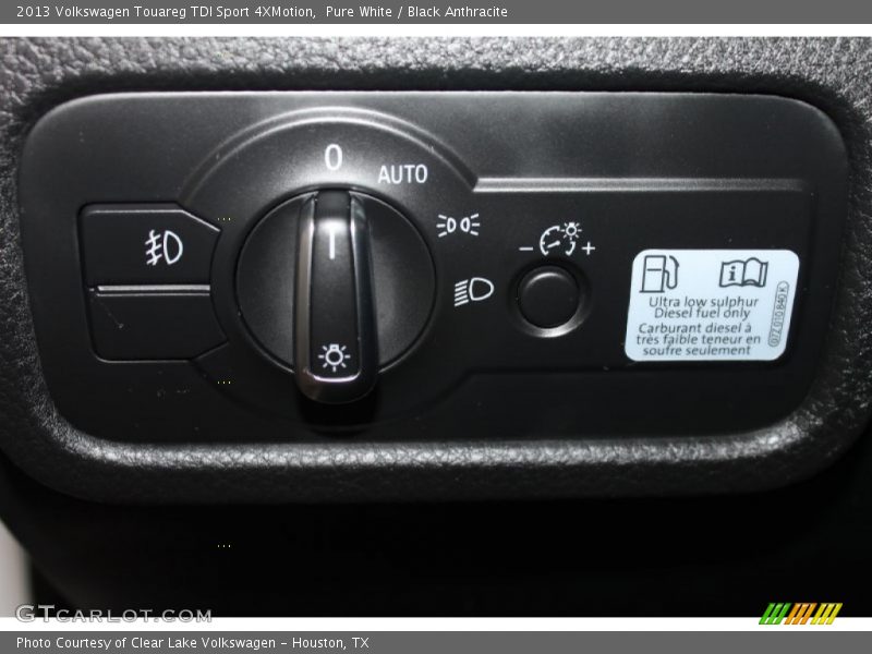 Pure White / Black Anthracite 2013 Volkswagen Touareg TDI Sport 4XMotion