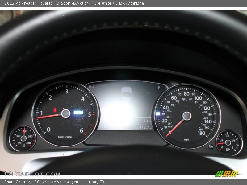 Pure White / Black Anthracite 2013 Volkswagen Touareg TDI Sport 4XMotion