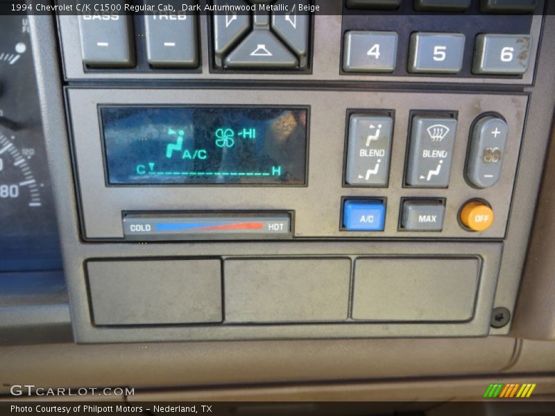 Controls of 1994 C/K C1500 Regular Cab