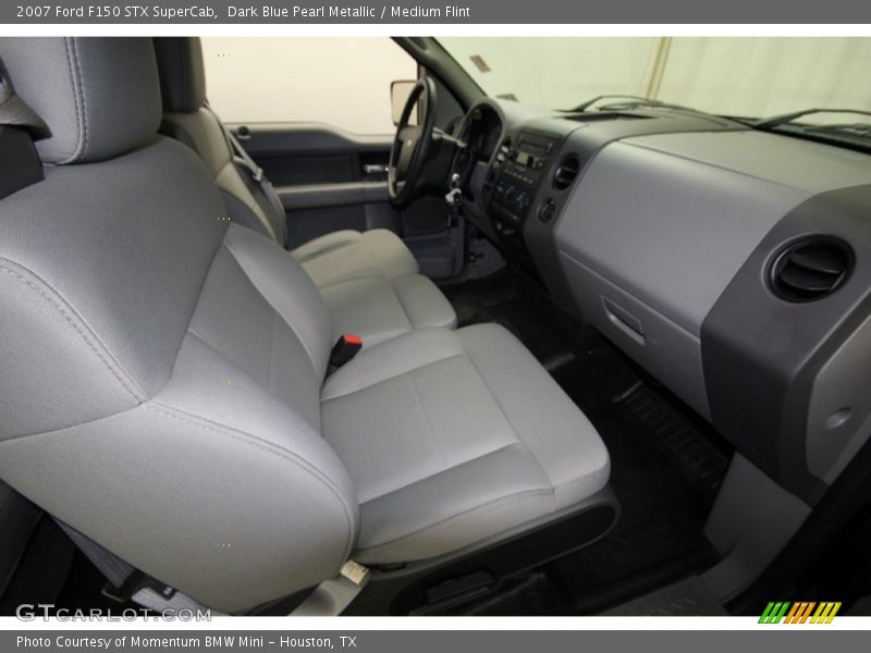 Dark Blue Pearl Metallic / Medium Flint 2007 Ford F150 STX SuperCab