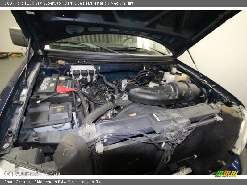 Dark Blue Pearl Metallic / Medium Flint 2007 Ford F150 STX SuperCab