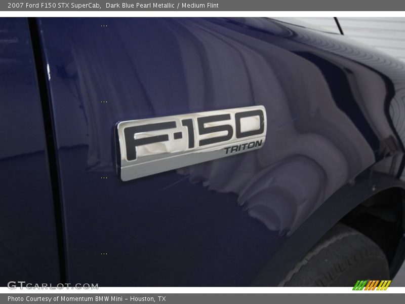 Dark Blue Pearl Metallic / Medium Flint 2007 Ford F150 STX SuperCab