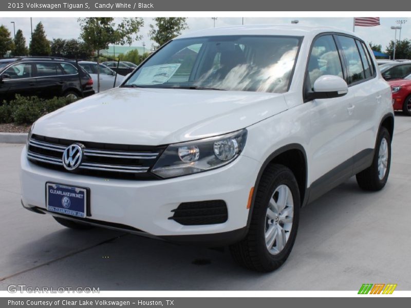 Candy White / Black 2013 Volkswagen Tiguan S