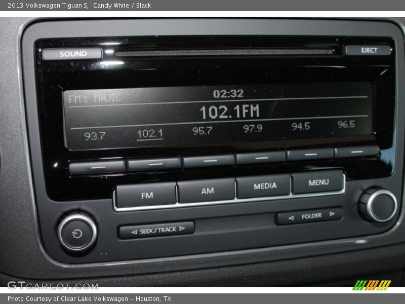 Candy White / Black 2013 Volkswagen Tiguan S