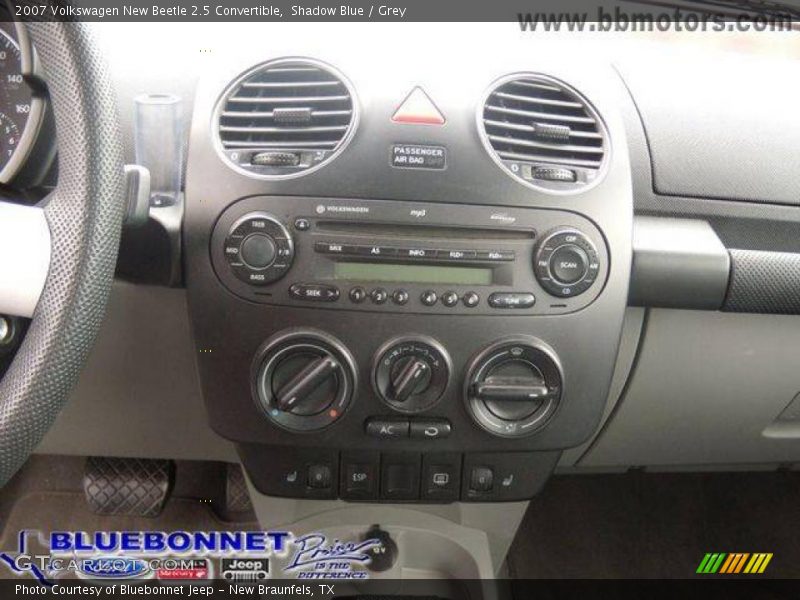 Shadow Blue / Grey 2007 Volkswagen New Beetle 2.5 Convertible