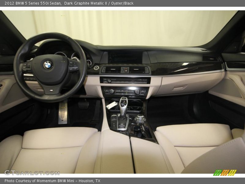 Dark Graphite Metallic II / Oyster/Black 2012 BMW 5 Series 550i Sedan