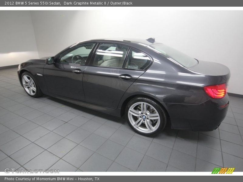Dark Graphite Metallic II / Oyster/Black 2012 BMW 5 Series 550i Sedan