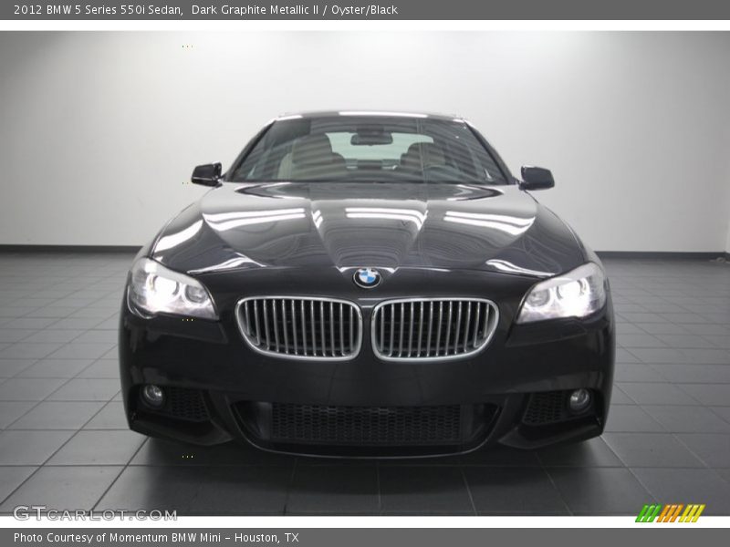 Dark Graphite Metallic II / Oyster/Black 2012 BMW 5 Series 550i Sedan