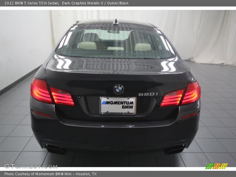 Dark Graphite Metallic II / Oyster/Black 2012 BMW 5 Series 550i Sedan
